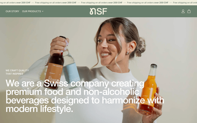 natural swiss foods - website by r17 ventures